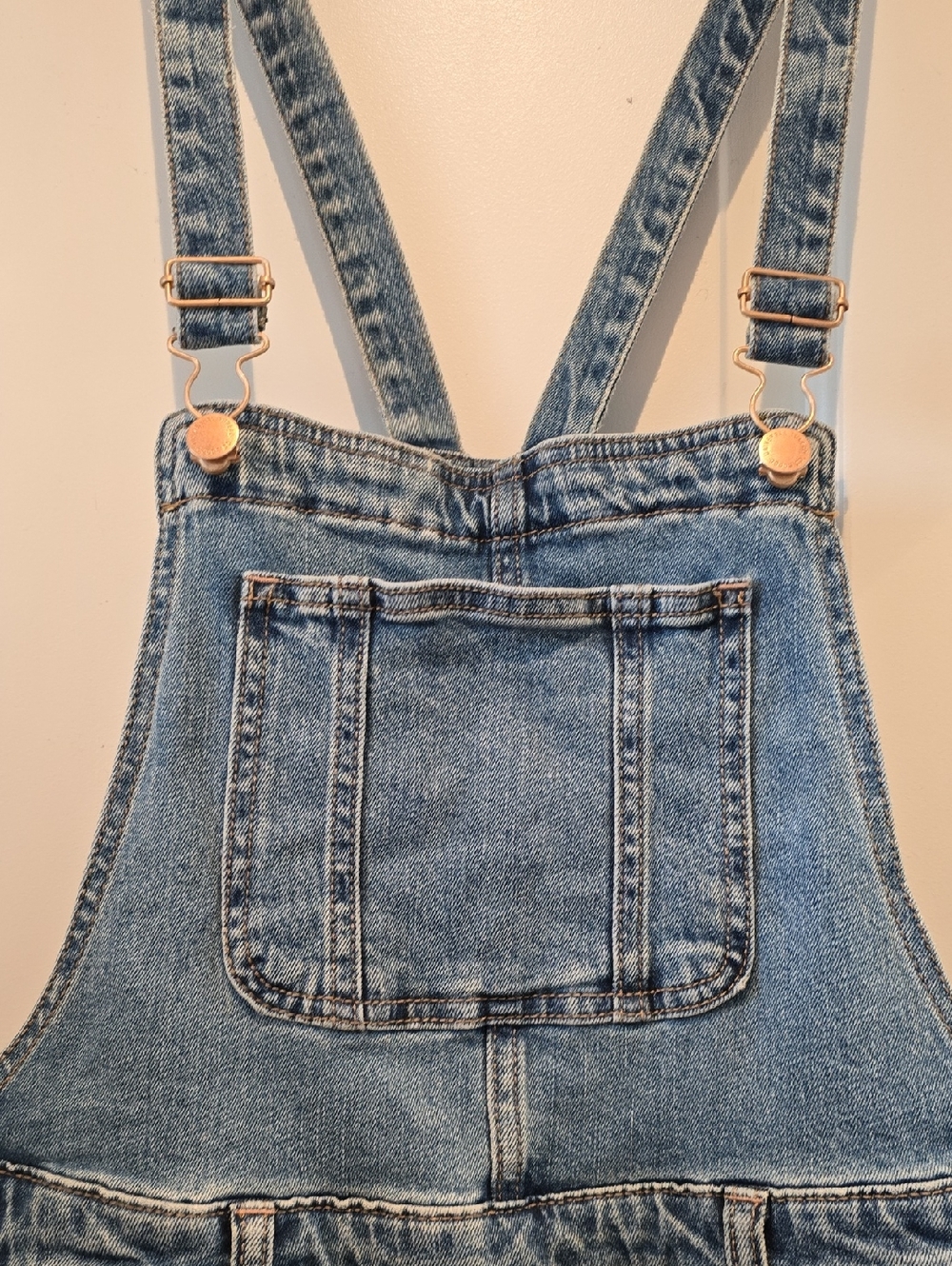 Classic Blue Denim Overalls - Women - Picture 4 of 6